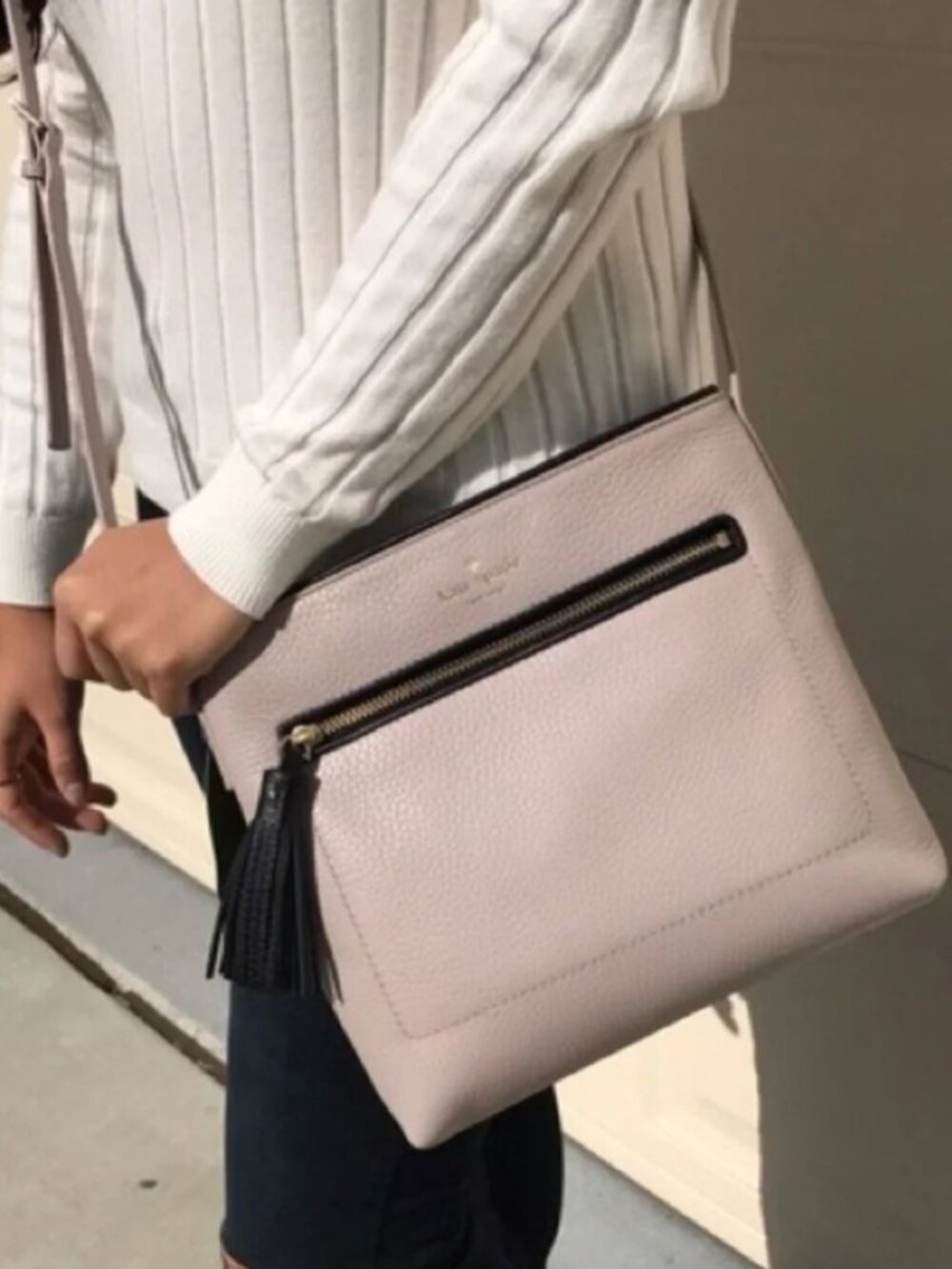 KATE SPADE CHESTER STREET DESSI PEBBLED LEATHER CROSSBODY BAG